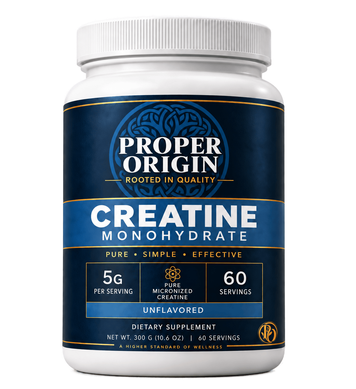 Proper Origin Creatine Monohydrate, 60 servings